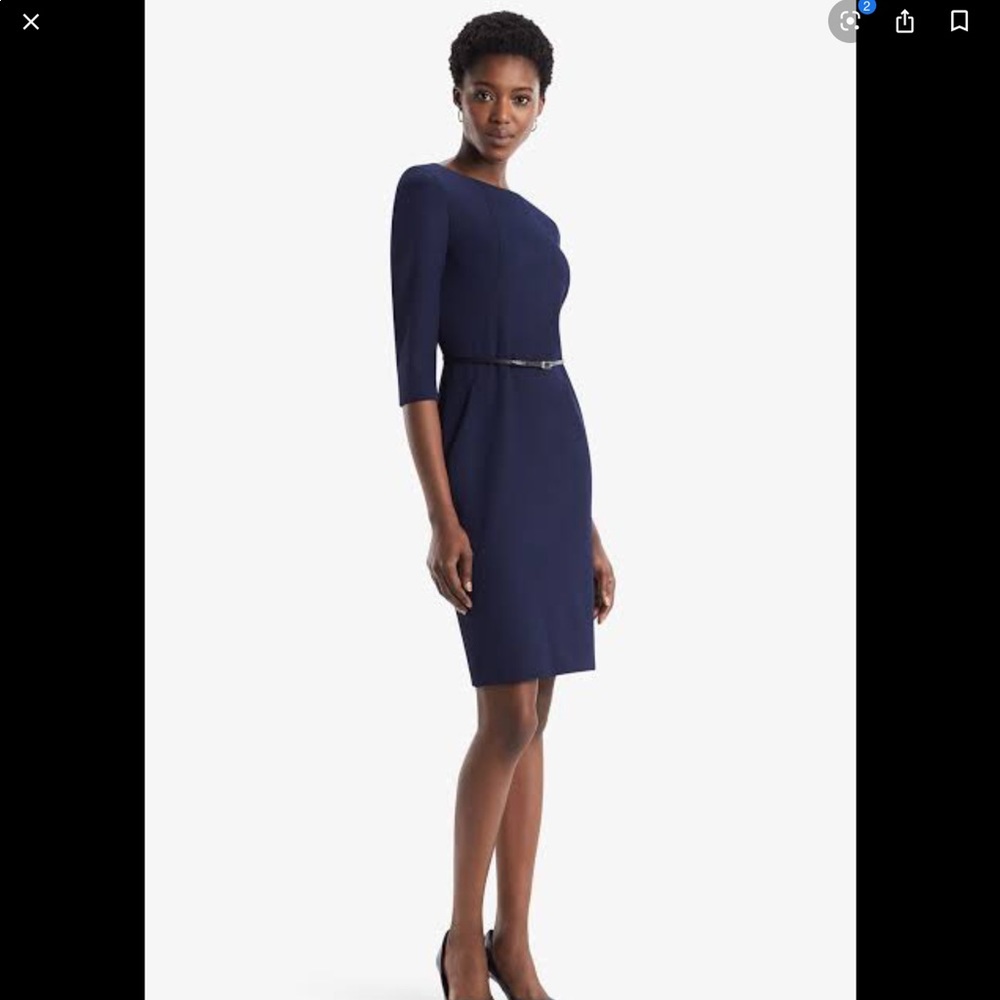 EUC MMLafleur Etsuko Dress in Galaxy Blue
